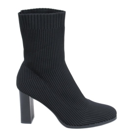 Hermione Svarta högklackade sockstövlar