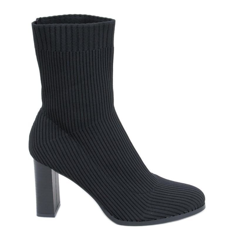 Hermione Svarta högklackade sockstövlar