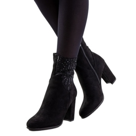 Svarta Onryx höga klackar