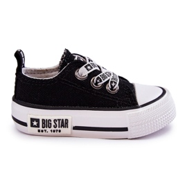 Sneakers i tyg för barn Big Star KK374049 Svart-Vit