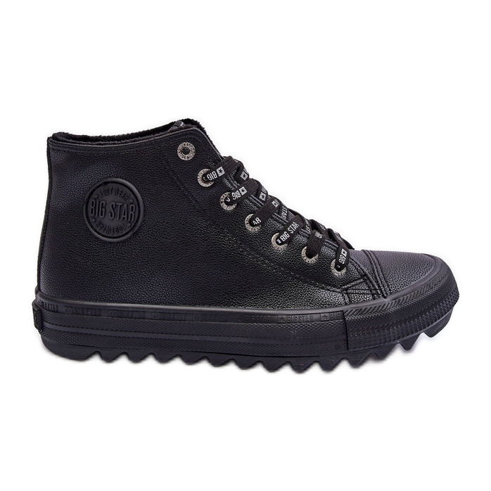 Damsneakers Big Star High Warmed Black EE274110 svart