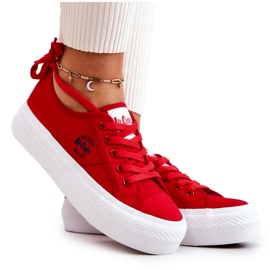 Lee Cooper LCW-22-31-0834L Röda sneakers