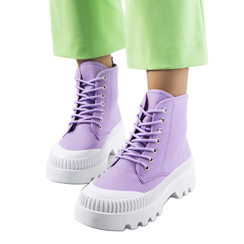 Roxo lila sneakers violett