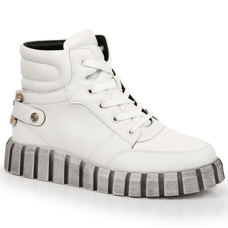 Plattformsarbetare för kvinnor med vit Potocki-dekoration