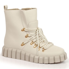 Isolerade plattformsstövlar Potocki W WOL108B beige