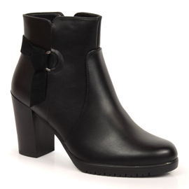 Svarta högklackade stövlar från Sergio Leone W SK384