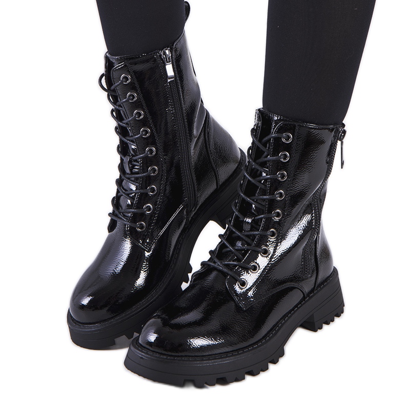 Svarta Worcester-fångare i ekoläder