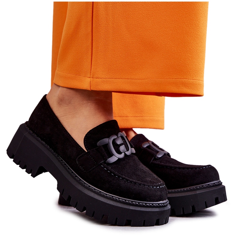 FB2 Dambrogues mocka med svart Leeza-dekoration