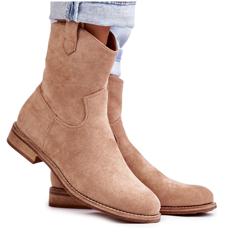 S.Barski Dammocka med platt klack Beige Fiorenz
