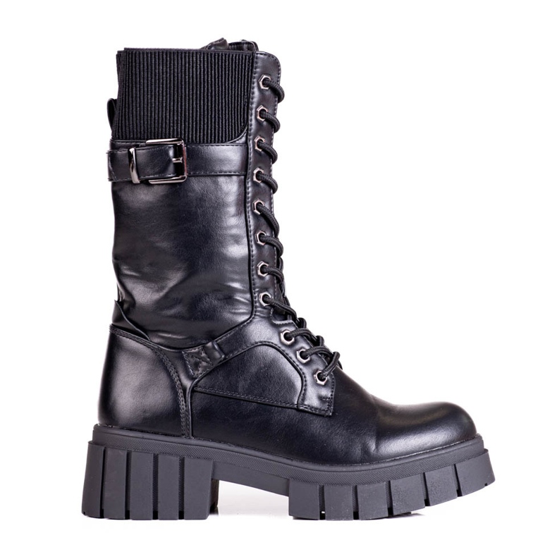 Shelovet snörade damväskor svarta