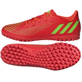 Adidas Predator Edge.4 Tf M GV8525 fotbollsskor röd apelsiner och röda