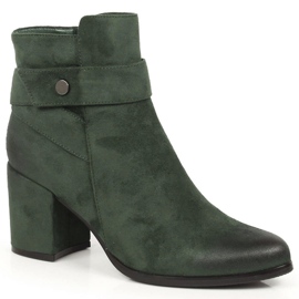 Varma stövlar i grön mocka för kvinnor Laura La.Fi