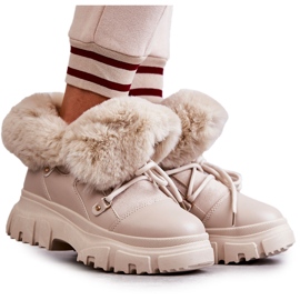 PS1 Varma stövlar Beige Charles Trappers