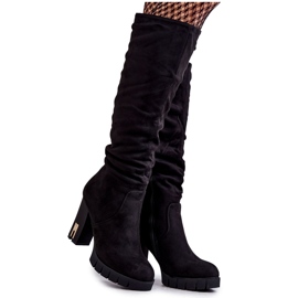 FB2 Klassiska mocka svarta Laylah Zipper Boots