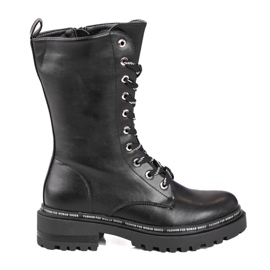 Svarta Shelovet högtoppade damväskor