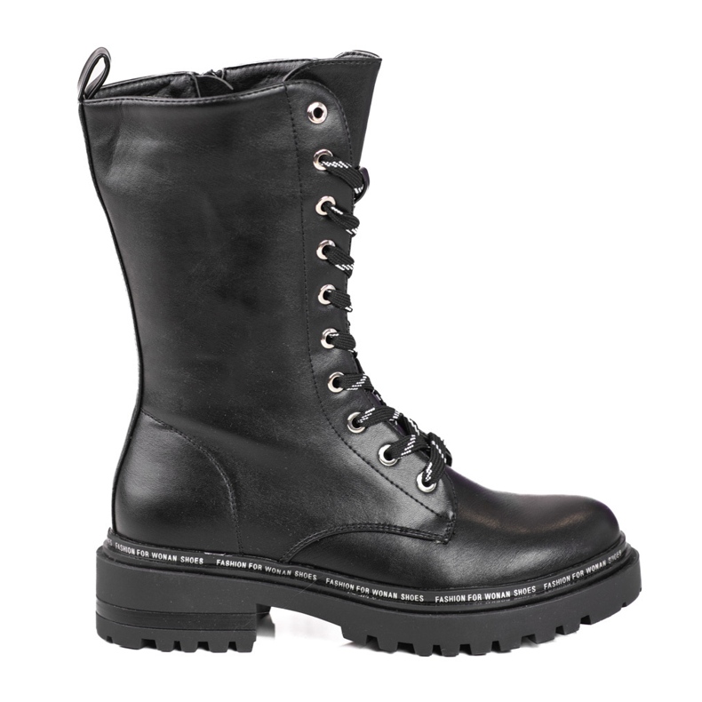 Svarta Shelovet högtoppade damväskor