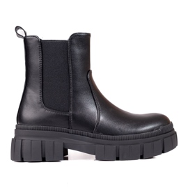 Chelsea-stövlar för kvinnor på Shelovet-plattformen svart