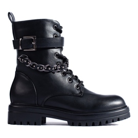 Dambaggies med kedja svart