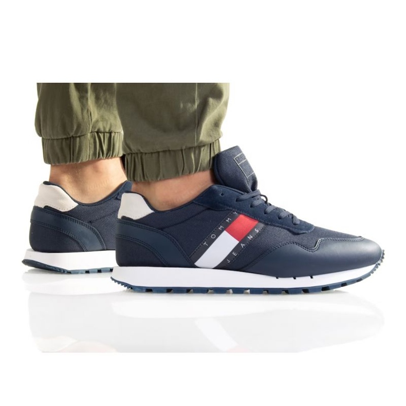 Tommy Hilfiger Retro Läder Tjm Runner M EMOEMO1081 blå