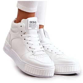 Vinceza Höga sportskor för kvinnor Vit Trisa