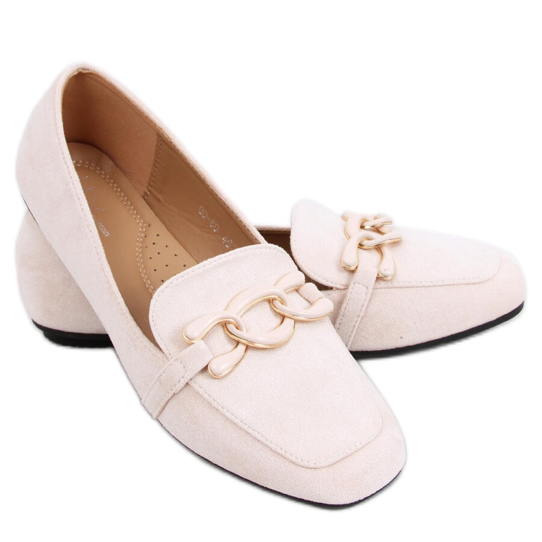 Carla Nude loafers för kvinnor beige