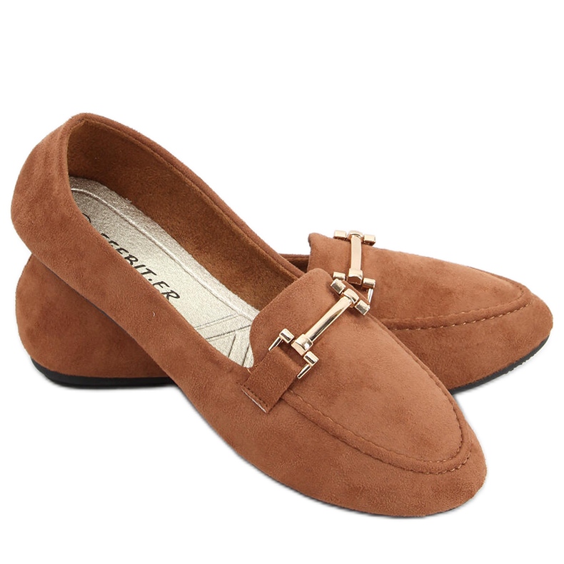 Kubra Camel dam loafers brun