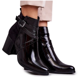 PL4 Fashionabla Lackade Stövlar La.Fi 260037B-LA Svart