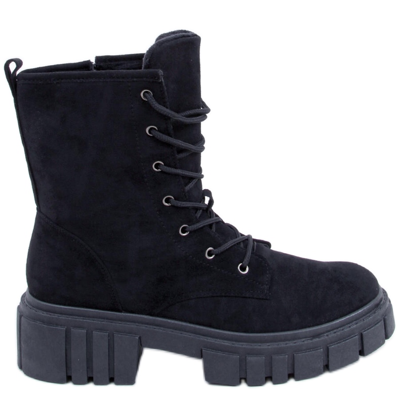 Kelis Svarta snörstövlar