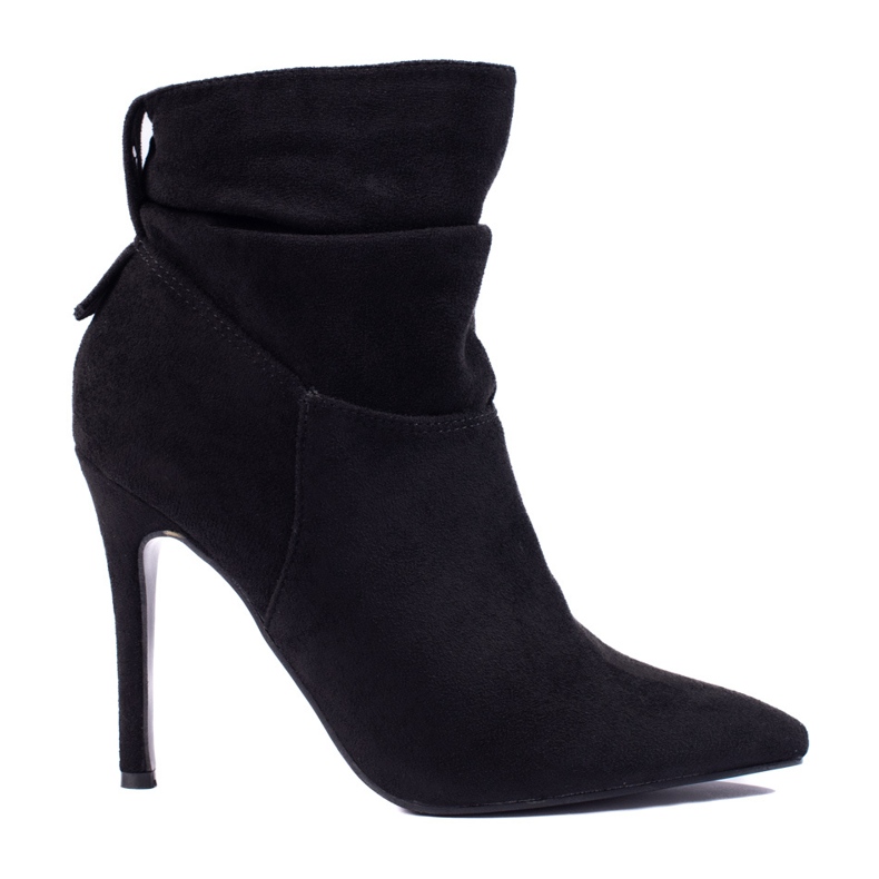 W. Potocki Eleganta damstövlar på Potocki-högklack svart