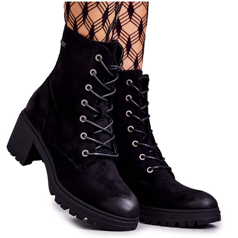 Vinceza Damkängor på klack Svart Grethe