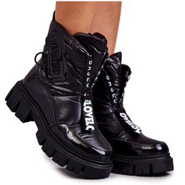 PM1 Damsvarta varma snöstövlar med dragkedja Marit