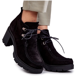 Mockastövlar för kvinnor Knyt Black Marianne svart