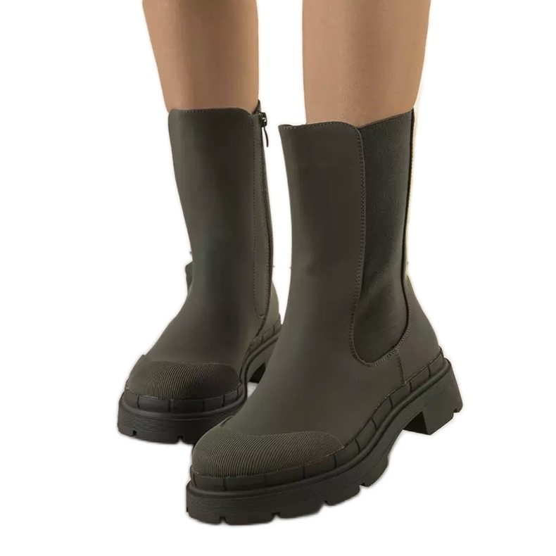 BM Gröna matta Antede-stövlar