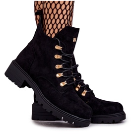 S.Barski Klassiska dammocka svarta Telma-stövlar