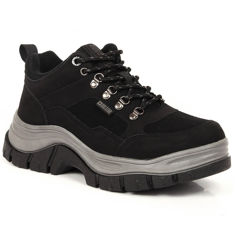 Svarta damstövlar med fleece Big Star KK274364