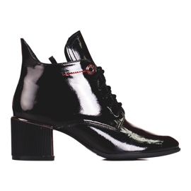 Eleganta Shelovet snörstövlar för kvinnor svart