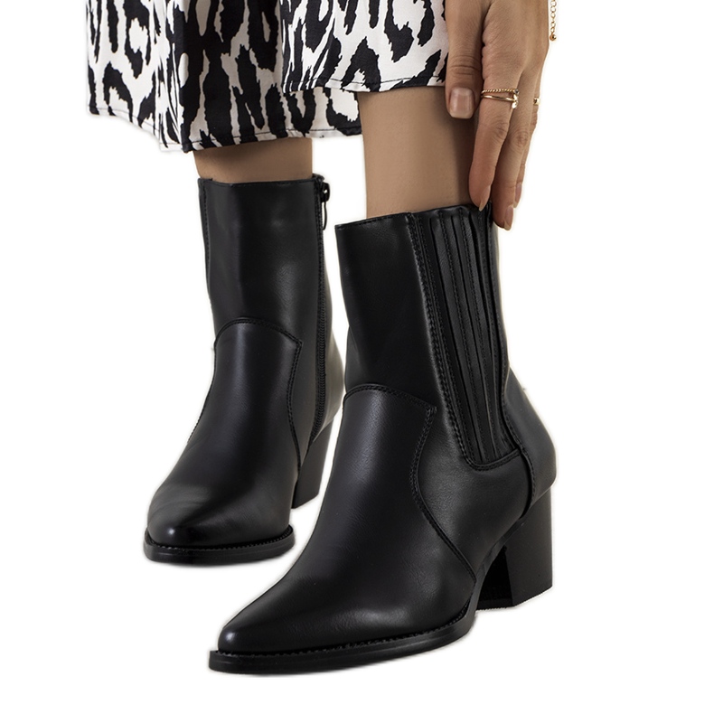 Svarta Bento cowboystövlar