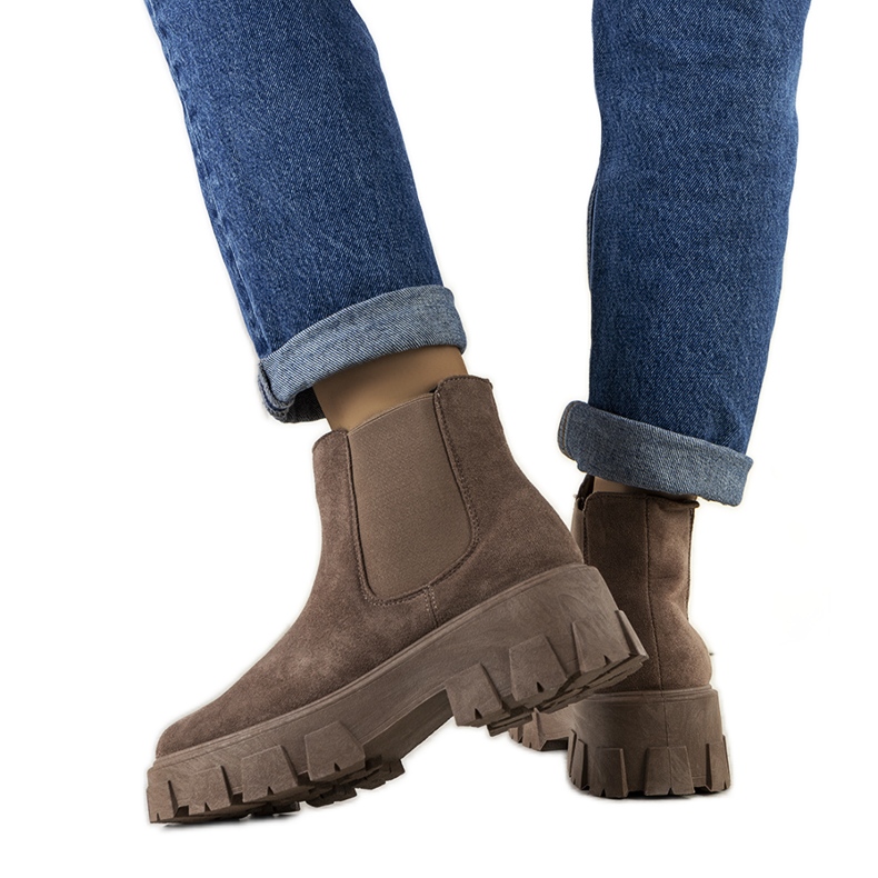 Mooca bruna damstövlar