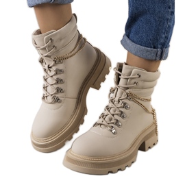 Zezig beige damvandringskängor