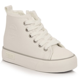 Högisolerade vita sneakers för barn Big Star KK374227
