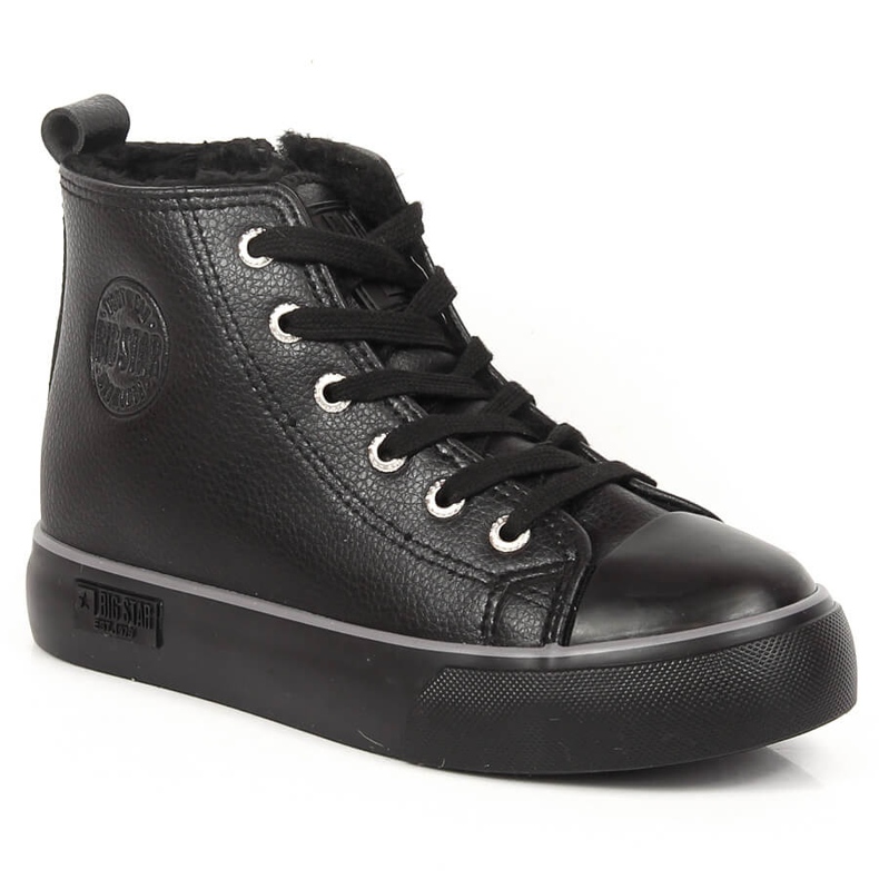 Högisolerade svarta barnsneakers Big Star KK374228
