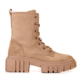 Shelovet-väskor i beige mocka för kvinnor brun