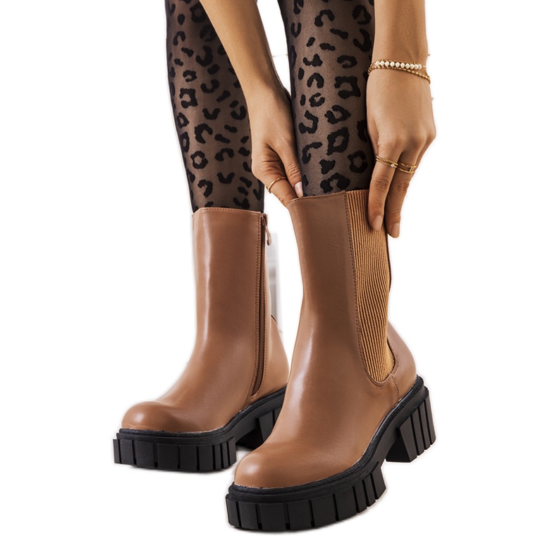 Melika bruna damstövlar