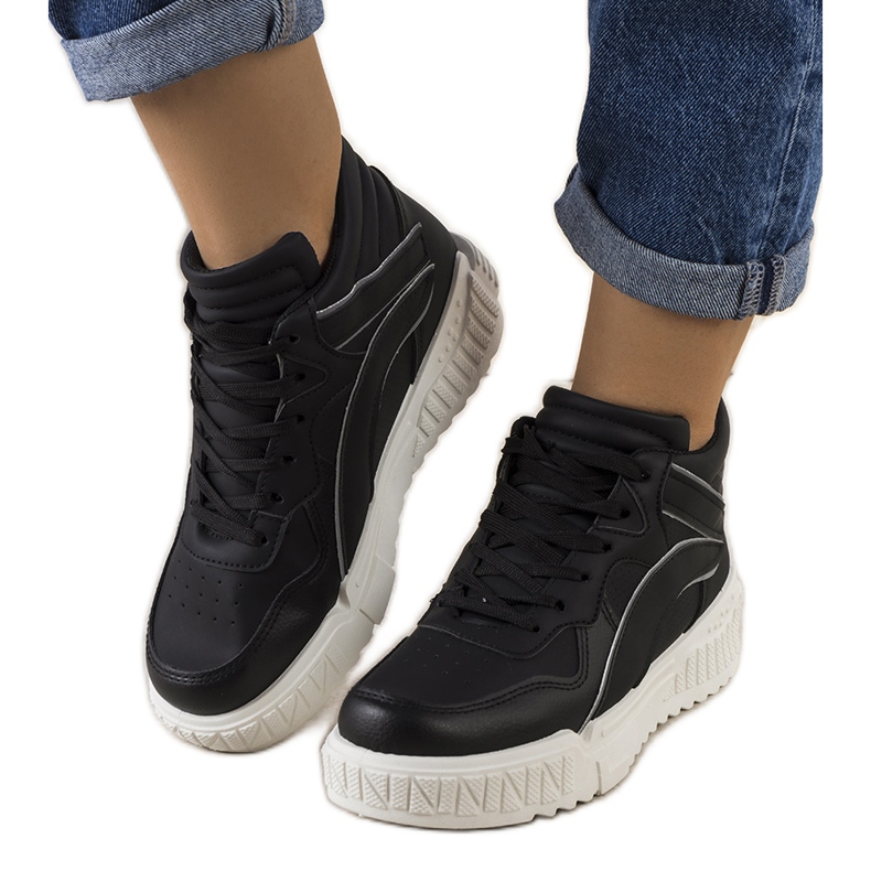 Svarta Clyme ankel sneakers