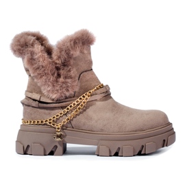 Damkängor i mocka på Shelovet-plattformen brun