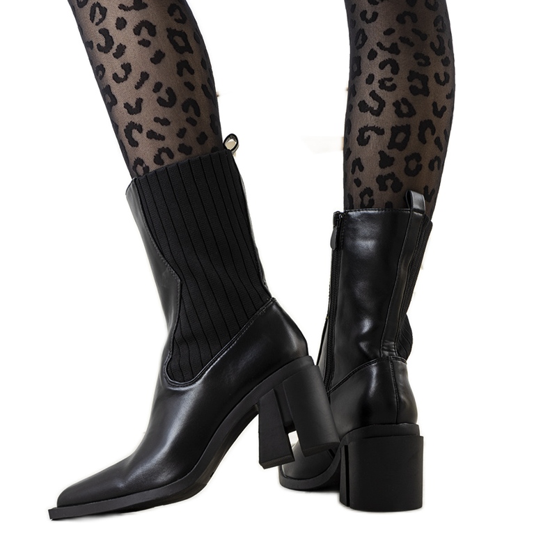 Alanna svarta cowboystövlar