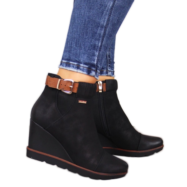 Svarta Svarta Filippo wedge sneakers