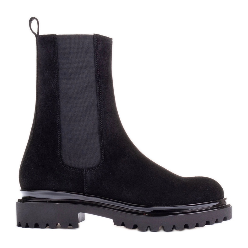 Marco Shoes Stövlar i mocka svart