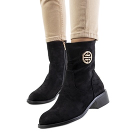 Svarta Nurset-stövlar