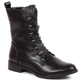 Svarta isolerade damstövlar med dragkedja Jezzi